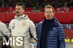 21.11.2023, Fussball, Lnderspiel, Testspiel 2023/24, sterreich - Deutschland, im Ernst Happel Stadion Wien,  v.re: Trainer Julian Nagelsmann (Deutschland), Co-Trainer Sandro Wagner (Deutschland), 

