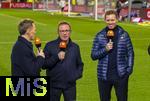 21.11.2023, Fussball, Lnderspiel, Testspiel 2023/24, sterreich - Deutschland, im Ernst Happel Stadion Wien, v.li: ZDF-Moderator Jochen Breyer, Trainer Ralf Rangnick (sterreich), Trainer Julian Nagelsmann (Deutschland), 

