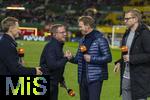 21.11.2023, Fussball, Lnderspiel, Testspiel 2023/24, sterreich - Deutschland, im Ernst Happel Stadion Wien, v.li: ZDF-Moderator Jochen Breyer, Trainer Ralf Rangnick (sterreich), Trainer Julian Nagelsmann (Deutschland), Per Mertesacker 


