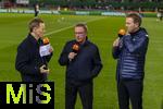 21.11.2023, Fussball, Lnderspiel, Testspiel 2023/24, sterreich - Deutschland, im Ernst Happel Stadion Wien, v.li: ZDF-Moderator Jochen Breyer, Trainer Ralf Rangnick (sterreich), Trainer Julian Nagelsmann (Deutschland),

