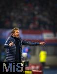 21.11.2023, Fussball, Lnderspiel, Testspiel 2023/24, sterreich - Deutschland, im Ernst Happel Stadion Wien, Trainer Julian Nagelsmann (Deutschland) gibt hektisch Anweisungen am Spielfeldrand 


