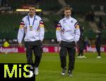 21.11.2023, Fussball, Lnderspiel, Testspiel 2023/24, sterreich - Deutschland, im Ernst Happel Stadion Wien, v.li: Grischa Prmel (Deutschland), Josua Kimmich (Deutschland) 


