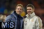 21.11.2023, Fussball, Lnderspiel, Testspiel 2023/24, sterreich - Deutschland, im Ernst Happel Stadion Wien, v.li: Trainer Julian Nagelsmann (Deutschland), Co-Trainer Benjamin Glck (Deutschland), 

