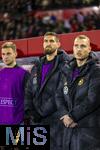 21.11.2023, Fussball, Lnderspiel, Testspiel 2023/24, sterreich - Deutschland, im Ernst Happel Stadion Wien, v.li:  Josua Kimmich (Deutschland), Robert Andrich (Deutschland), David Raum (Deutschland), 


