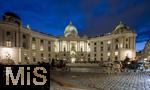 21.11.2023, Österreich, die Hauptstadt Wien. Impressionen vom Michaelerplatz mit der Hofburg und der Spanischen Hofreitschule.