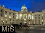 21.11.2023, Österreich, die Hauptstadt Wien. Impressionen vom Michaelerplatz mit der Hofburg und der Spanischen Hofreitschule.