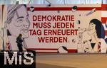 21.11.2023, sterreich, die Hauptstadt Wien. Impressionen, Plakat: Demokratie muss jeden Tag erneuert werden! 