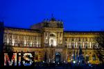 21.11.2023, Österreich, die Hauptstadt Wien. Impressionen Kunsthistorisches Museum Wien in der blauen Stunde.