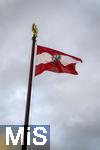 21.11.2023, sterreich, die Hauptstadt Wien. Impressionen vom sterreichischen Regierungsgebude, dem Parlament. Die sterreichische Nationalflagge mit dem Bundesadler weht im Wind.