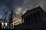 21.11.2023, sterreich, die Hauptstadt Wien. Impressionen vom sterreichischen Regierungsgebude, dem Parlament.