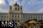 21.11.2023, sterreich, die Hauptstadt Wien. Weihnachtsmarkt am Naturhistorischen Museum am Maria-Theresien-Platz, 