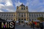 21.11.2023, sterreich, die Hauptstadt Wien. Weihnachtsmarkt am Naturhistorischen Museum am Maria-Theresien-Platz, 