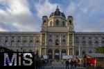 21.11.2023, sterreich, die Hauptstadt Wien. Weihnachtsmarkt am Naturhistorischen Museum am Maria-Theresien-Platz, 