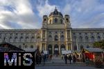 21.11.2023, sterreich, die Hauptstadt Wien. Weihnachtsmarkt am Naturhistorischen Museum am Maria-Theresien-Platz, 