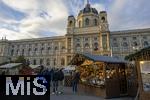 21.11.2023, sterreich, die Hauptstadt Wien. Weihnachtsmarkt am Naturhistorischen Museum am Maria-Theresien-Platz, 