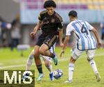 28.11.2023, Fussball U-17-Weltmeisterschaft 2023, Halbfinale, Argentinien - Deutschland, im Manahan Stadium (Surakarta).  Paris Brunner (Deutschland) 