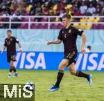 28.11.2023, Fussball U-17-Weltmeisterschaft 2023, Halbfinale, Argentinien - Deutschland, im Manahan Stadium (Surakarta).  Finn Jeltsch (Deutschland) 