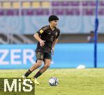 28.11.2023, Fussball U-17-Weltmeisterschaft 2023, Halbfinale, Argentinien - Deutschland, im Manahan Stadium (Surakarta). Fayssal Harchaoui (Deutschland) 