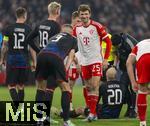 29.11.2023,  Fussball UEFA Championsleague 2023/2024: 5.Spieltag Vorrunde,  FC Bayern München - FC Kopenhagen, in der Allianz-Arena München. Thomas Müller (FC Bayern München) lacht 