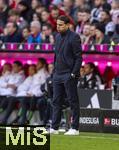 03.02.2024, Fussball 1. Bundesliga 2023/2024, 20.Spieltag, FC Bayern Mnchen - Borussia Mnchengladbach, in der Allianz-Arena Mnchen.  Trainer Gerardo Seoane (Borussia Mnchengladbach) unzufrieden.


