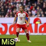 03.02.2024, Fussball 1. Bundesliga 2023/2024, 20.Spieltag, FC Bayern Mnchen - Borussia Mnchengladbach, in der Allianz-Arena Mnchen.  Harry Kane (FC Bayern Mnchen) am Ball 


