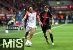 10.02.2024, Fussball 1. Bundesliga 2023/2024, 21. Spieltag, Bayer 04 Leverkusen - FC Bayern Mnchen, in der BayArena Leverkusen. (L-R) Sacha Boey (Bayern Mnchen) gegen Josip Stanisic (Bayer Leverkusen)


