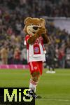 30.03.2024, Fussball 1. Bundesliga 2023/2024, 27.Spieltag, FC Bayern Mnchen - Borussia Dortmund, in der Allianz-Arena Mnchen.  FCB-Maskottchen Berni auf dem Platz. 


