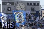 06.04.2024, Fussball 3. Liga 2023/2024, 32.Spieltag, TSV 1860 Mnchen - FC Viktoria Kln, im Stadion an der Grnwalder Strasse Mnchen, Endstand 3:1 fr die Lwen.



