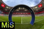 17.04.2024,  Fussball UEFA Championsleague 2023/2024: Viertelfinale,  FC Bayern Mnchen - FC Arsenal London, in der Allianz-Arena Mnchen. Durch dieses Tor laufen die Mannschaften spter ein.
