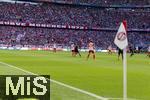 27.04.2024, Fussball 1. Bundesliga 2023/2024, 31.Spieltag, FC Bayern Mnchen - Eintracht Frankfurt, in der Allianz-Arena Mnchen.  Spielszene, mit Eckfahne

