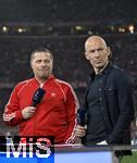 30.04.2024,  Fussball UEFA Championsleague 2023/2024: Halbfinale,  FC Bayern Mnchen - Real Madrid, in der Allianz-Arena Mnchen.  (L-R) Sport-Vorstand Max Eberl (Bayern Mnchen) und Arjen Robben


