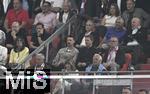 30.04.2024,  Fussball UEFA Championsleague 2023/2024: Halbfinale,  FC Bayern Mnchen - Real Madrid, in der Allianz-Arena Mnchen.  (L-R) Co-Trainer Sandro Wagner (Deutschland) und Bundestrainer Julian Nagelsmann (Deutschland) auf der Tribne


