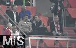 30.04.2024,  Fussball UEFA Championsleague 2023/2024: Halbfinale,  FC Bayern Mnchen - Real Madrid, in der Allianz-Arena Mnchen.  (L-R) Co-Trainer Sandro Wagner (Deutschland) und Bundestrainer Julian Nagelsmann (Deutschland) auf der Tribne


