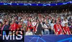 08.05.2024,  Fussball UEFA Championsleague 2023/2024: Halbfinale, Real Madrid - FC Bayern Mnchen, im Estadio Santiago Bernabeu, Madrid,  Fans FC Bayern 
