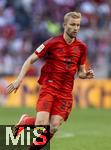 12.05.2024, Fussball 1. Bundesliga 2023/2024, 33.Spieltag, FC Bayern Mnchen - VfL Wolfsburg, in der Allianz-Arena Mnchen. Konrad Laimer (FC Bayern Mnchen) 

