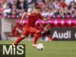 12.05.2024, Fussball 1. Bundesliga 2023/2024, 33.Spieltag, FC Bayern Mnchen - VfL Wolfsburg, in der Allianz-Arena Mnchen. Bryan Zaragoza (FC Bayern Mnchen) am Ball 

