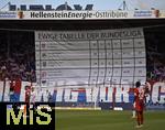 18.05.2024, Fussball 1. Bundesliga 2023/2024, 34.Spieltag, 1.FC Heidenheim - 1.FC Kln, in der Voith-Arena (Heidenheim). Ewigetabelle der Bundesliga



