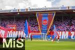 18.05.2024, Fussball 1. Bundesliga 2023/2024, 34.Spieltag, 1.FC Heidenheim - 1.FC Kln, in der Voith-Arena (Heidenheim). GEKOMMEN UM ZU BLEIBEN, Fans Heidenheim



