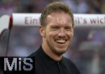 03.06.2024, Fussball Nationalteams Freundschaftsspiele 2024, Lnderspiel, Deutschland - Ukraine, im Max-Morlock-Stadion (Nrnberg).  Trainer Julian Nagelsmann (Deutschland) lachend 