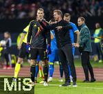 03.06.2024, Fussball Nationalteams Freundschaftsspiele 2024, Lnderspiel, Deutschland - Ukraine, im Max-Morlock-Stadion (Nrnberg). v.li: Torwart Manuel Neuer (Deutschland), mit Trainer Julian Nagelsmann (Deutschland) 