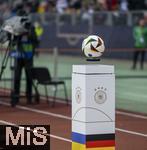 03.06.2024, Fussball Nationalteams Freundschaftsspiele 2024, Lnderspiel, Deutschland - Ukraine, im Max-Morlock-Stadion (Nrnberg).  Der Spielball schwebt auf einem Magnetfeld auf der Stele