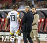 03.06.2024, Fussball Nationalteams Freundschaftsspiele 2024, Lnderspiel, Deutschland - Ukraine, im Max-Morlock-Stadion (Nrnberg). Bastian Schweinsteiger mit Thomas Mller (Deutschland) und Moderator Alexander Bommes am Spielfeldrand   