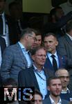 03.06.2024, Fussball, Lnderspiel, Testspiel 2023/24, Deutschland - Ukraine, im Max Morlock Stadion Nrnberg. (L-R) Oleksij Makejew (Ukrainischer Botschafter in Deutschland) und der Prsident des ukrainischen Fussballverbandes Andriy Shevchenko


