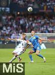 03.06.2024, Fussball, Lnderspiel, Testspiel 2023/24, Deutschland - Ukraine, im Max Morlock Stadion Nrnberg. (L-R) Joshua Kimmich (Deutschland) gegen Mykhaylo Mudryk (Ukraine)


