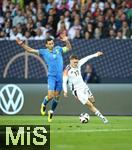 03.06.2024, Fussball, Lnderspiel, Testspiel 2023/24, Deutschland - Ukraine, im Max Morlock Stadion Nrnberg. (L-R) Taras Stepanenko (Ukraine) gegen Florian Wirtz (Deutschland)


