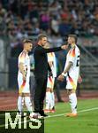 03.06.2024, Fussball, Lnderspiel, Testspiel 2023/24, Deutschland - Ukraine, im Max Morlock Stadion Nrnberg. (L-R) Joshua Kimmich (Deutschland), Bundestrainer Julian Nagelsmann (Deutschland) und Robert Andrich (Deutschland)


