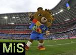 14.06.2024, Fussball UEFA EURO 2024, Vorrunde, 1.Spieltag, Erffnungsspiel Deutschland - Schottland, in der Fuball Arena Mnchen. Albrt das Maskottchen der Teddybr