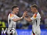 14.06.2024, Fussball UEFA EURO 2024, Vorrunde, 1.Spieltag, Erffnungsspiel Deutschland - Schottland, in der Fuball Arena Mnchen. Torjubel v.l. Florian Wirtz (Deutschland) und Josua Kimmich (Deutschland) 