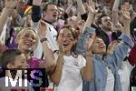 14.06.2024, Fussball UEFA EURO 2024, Vorrunde, 1.Spieltag, Erffnungsspiel Deutschland - Schottland, in der Fuball Arena Mnchen. Lena Wurzenberger (Deutschland) die Freundin von Trainer Julian Nagelsmann (Deutschland) feiert 