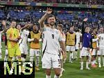 14.06.2024, Fussball UEFA EURO 2024, Vorrunde, 1.Spieltag, Erffnungsspiel Deutschland - Schottland, in der Fuball Arena Mnchen. Niclas Fllkrug (Deutschland) jubelt zum Schluss mit dem Team